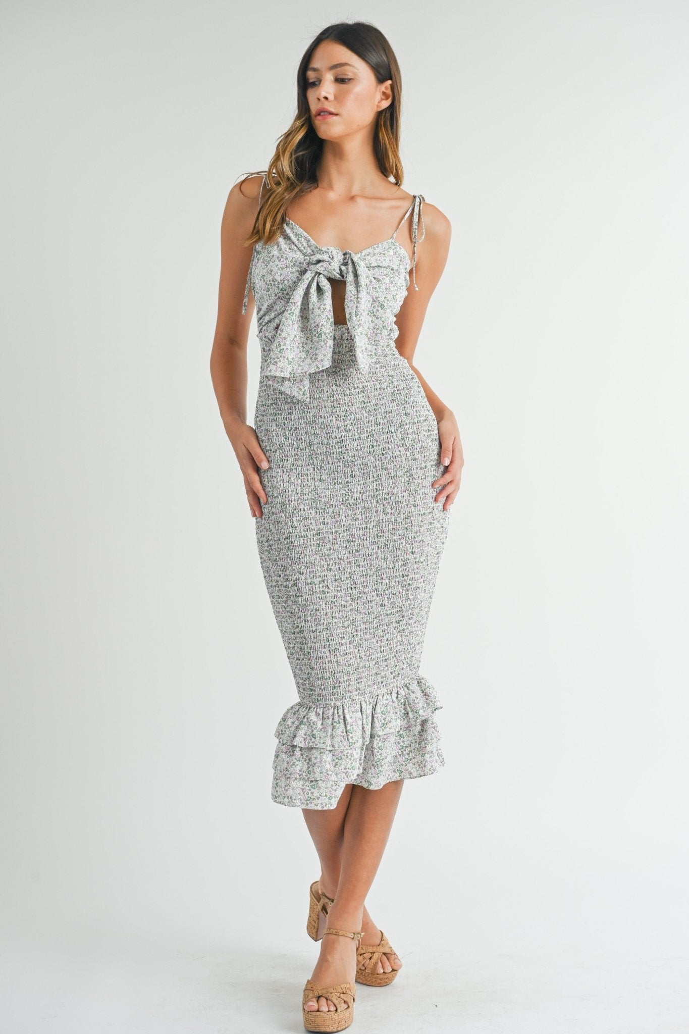 Sutton Midi Dress - SPARROW