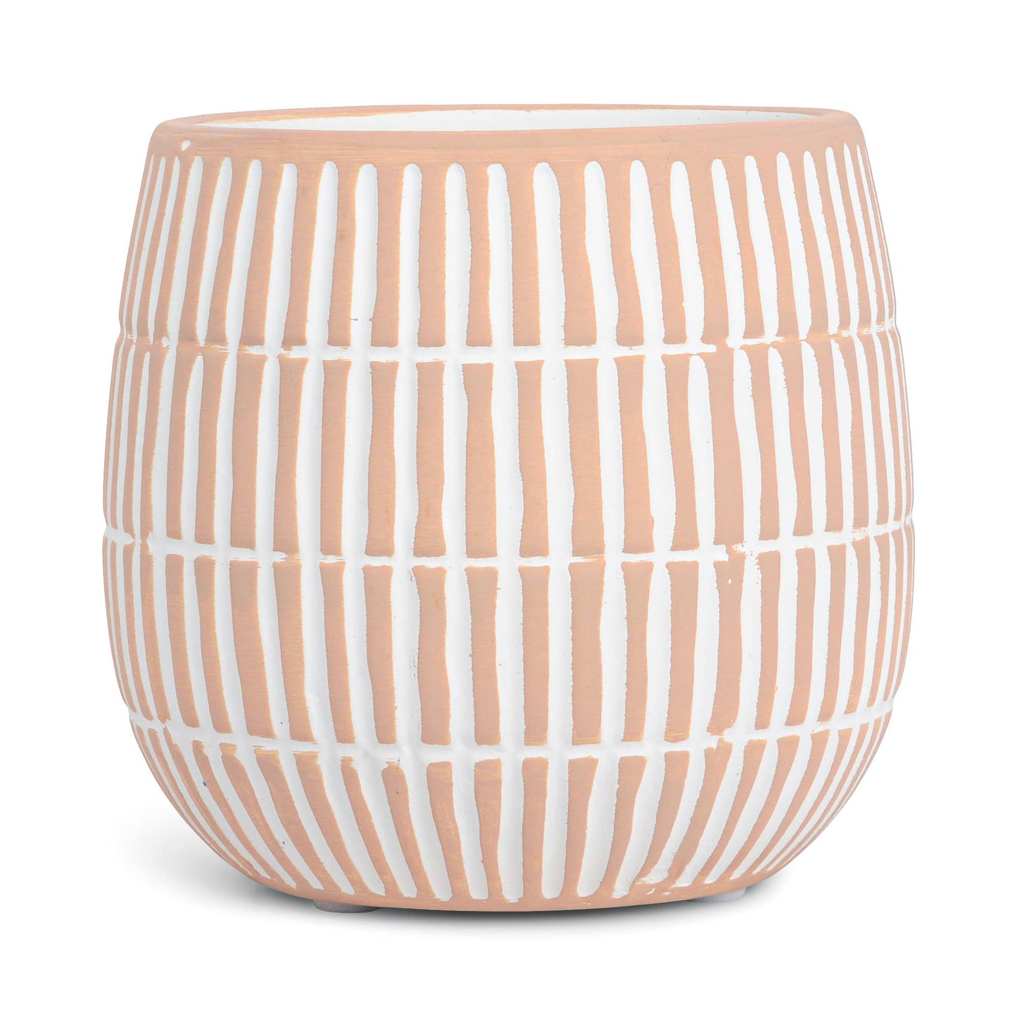 Tan Etched Ceramic Candle: Bourbon & Oak - SPARROW