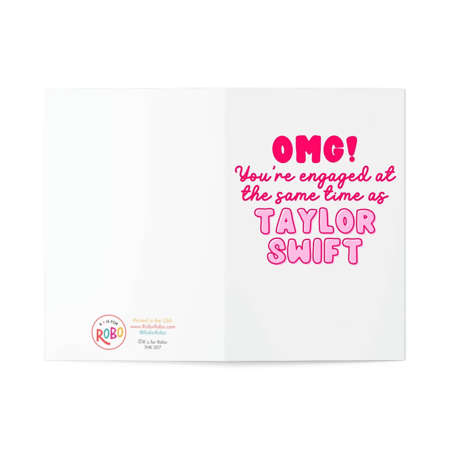 Taylor Swift Engagement Card - SPARROW