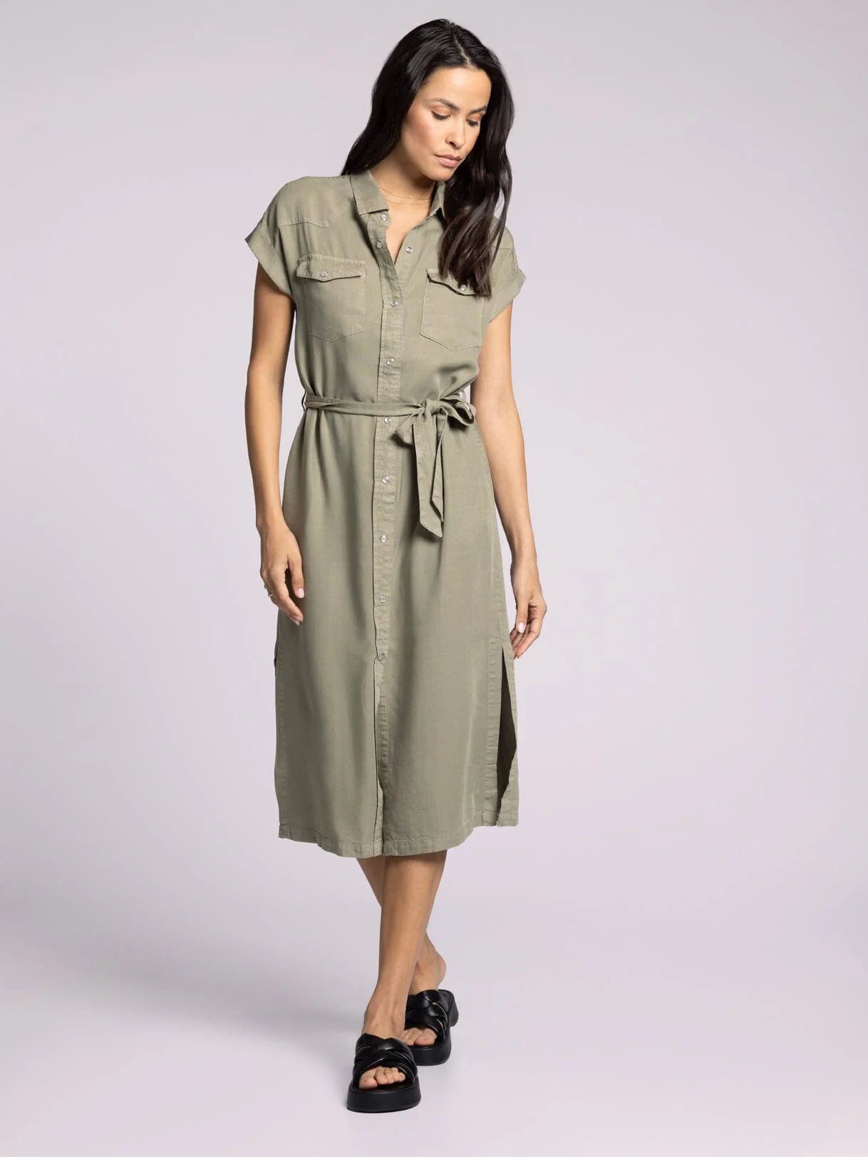 Tillie Dress - Sage - SPARROW