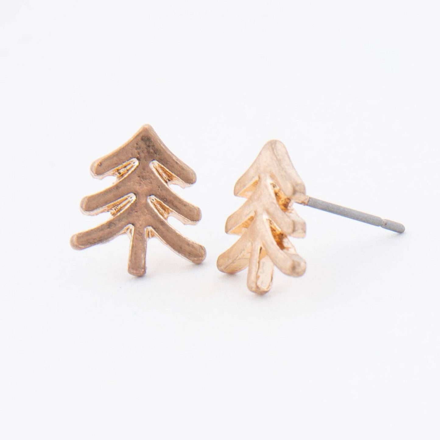 Tree Stud Earrings - Gold - SPARROW