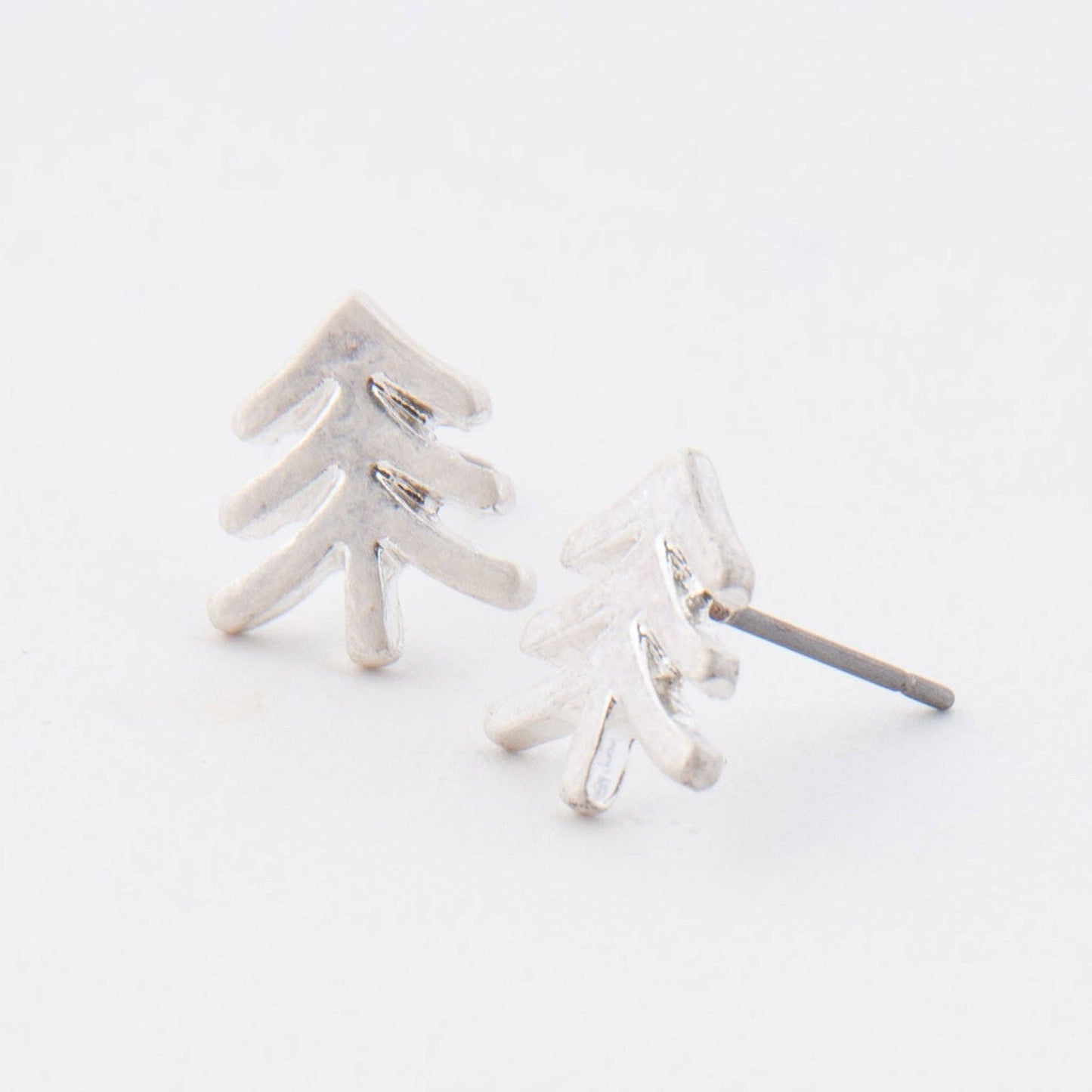 Tree Stud Earrings - Silver - SPARROW