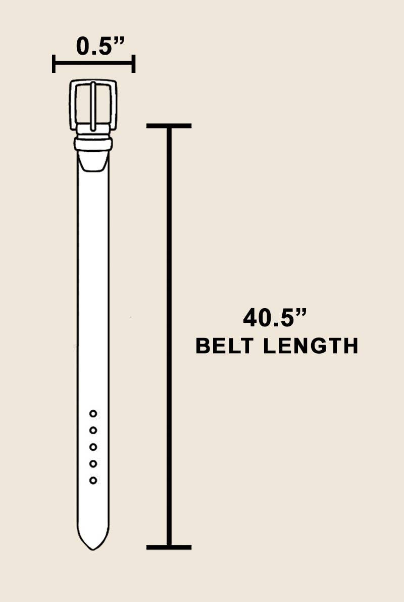 Triangle Buckle Leather Belt - SPARROW