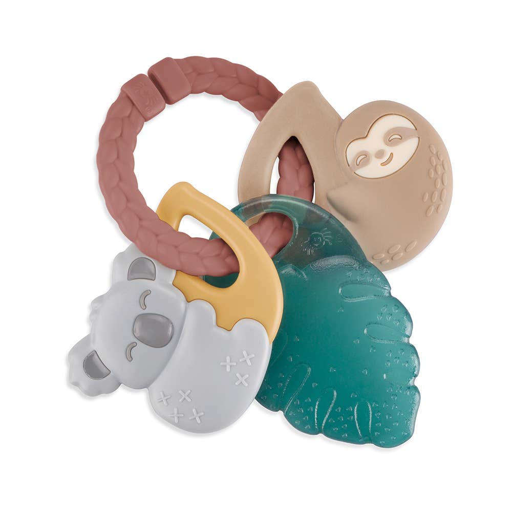 Tropical Itzy Keys Texture Ring with Teether + Rattle - SPARROW