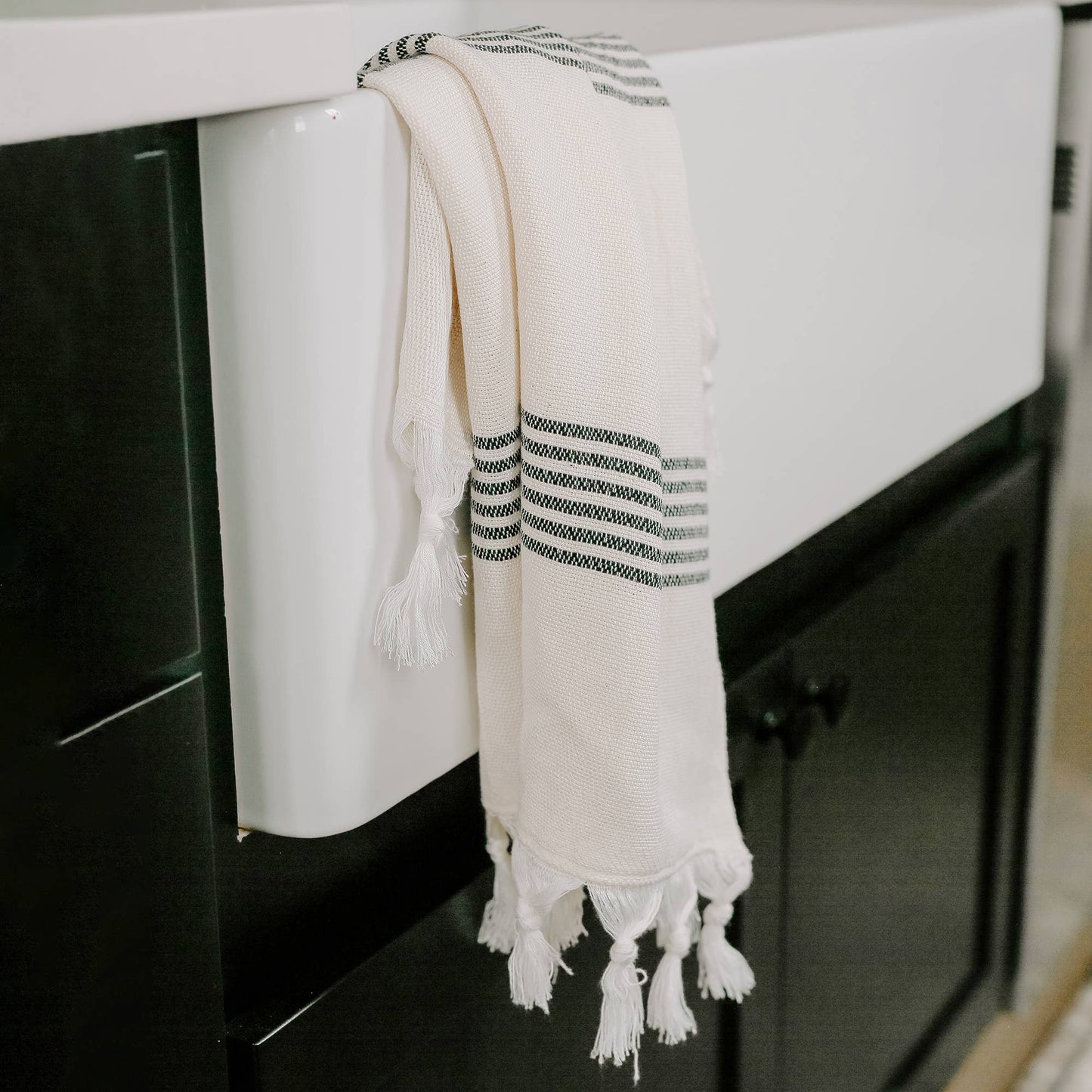 Turkish Cotton Hand Towel, Multi Stripe - SPARROW