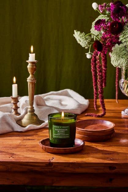 Wooden Candle Coaster - SPARROW