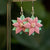 Happy Wanderer Poinsettia Dangle Earrings