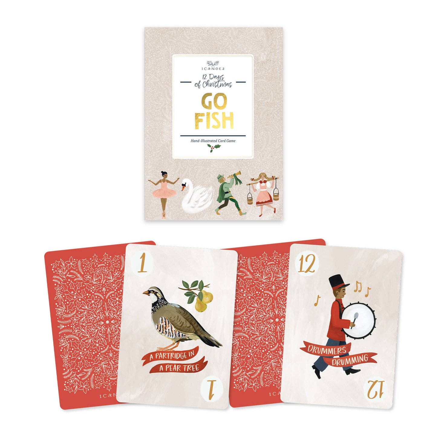 12 Days Of Christmas Go Fish Card Game - SPARROW