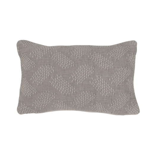 14" x 9" Woven Cotton Jacquard Lumbar Pillow - SPARROW