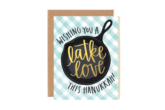 Latke Love Hanukkah Holiday Greeting Card