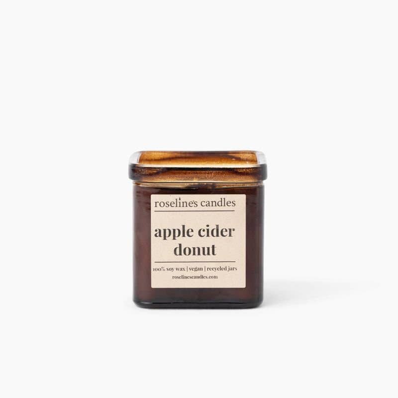 Apple Cider Donut - 8 oz Soy Candle - Recycled Glass Jars