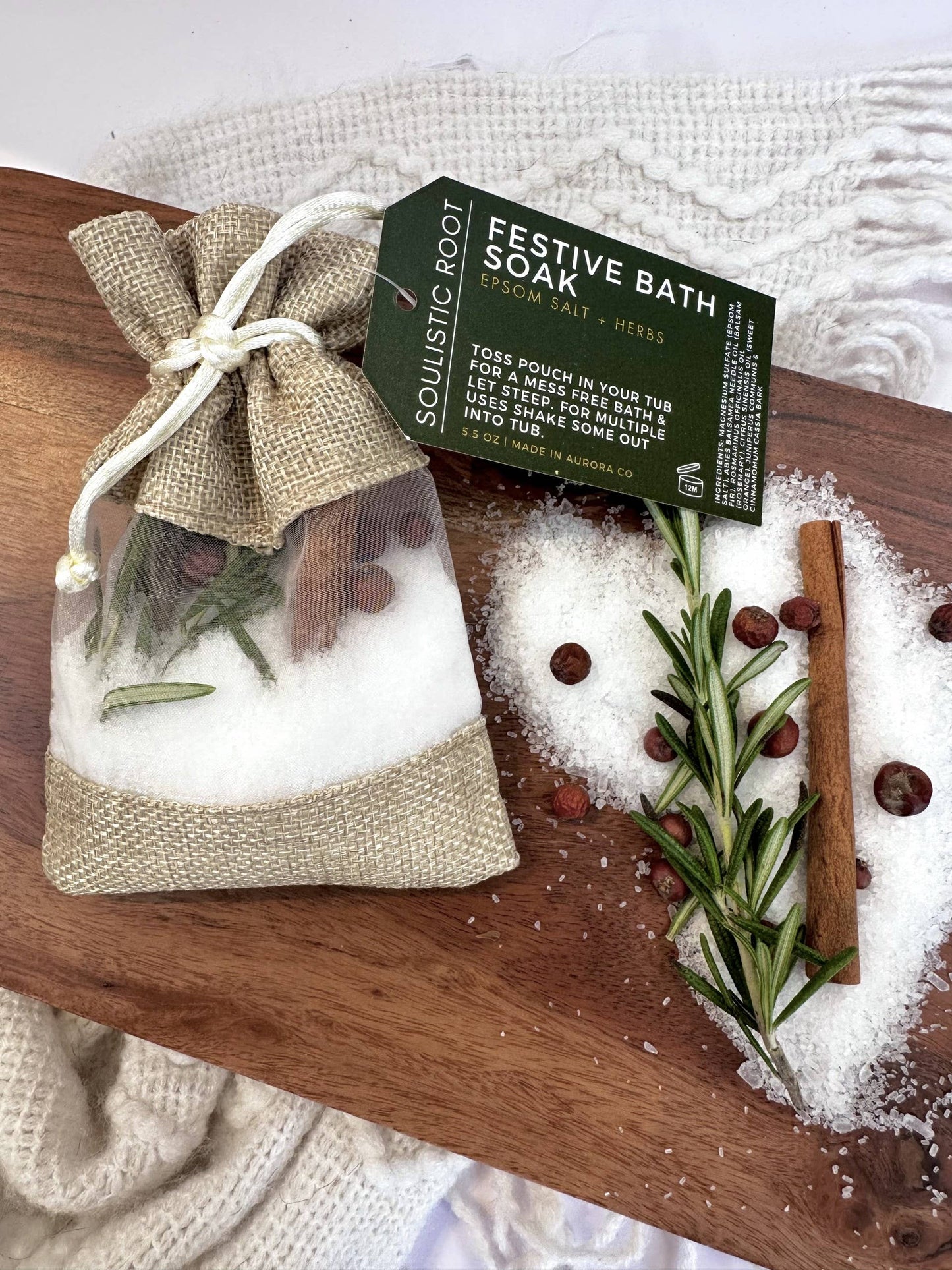 Festive Bath Soaks -Stocking Stuffers & Christmas Ornaments