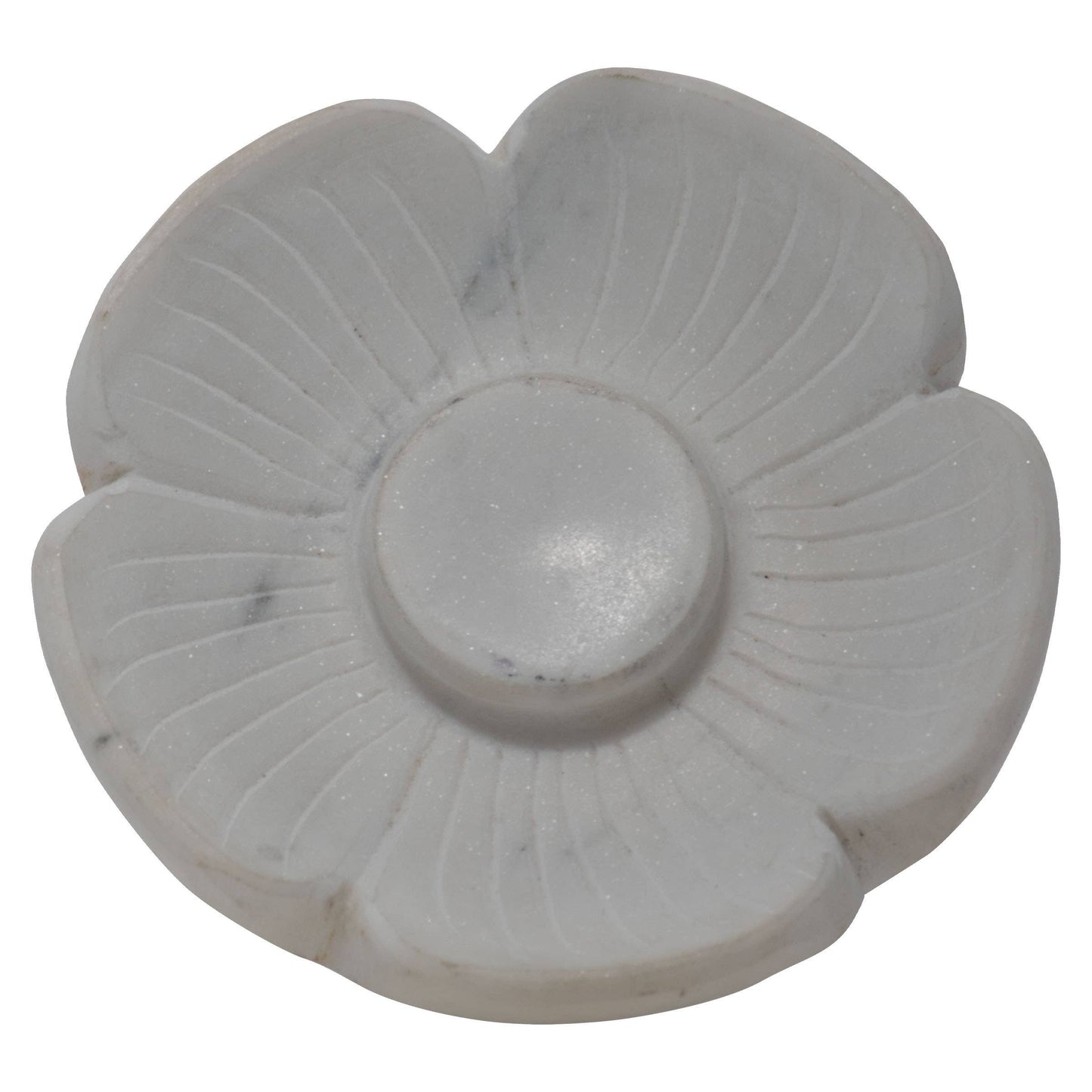 Fleur White Marble Flower Spoon Rest