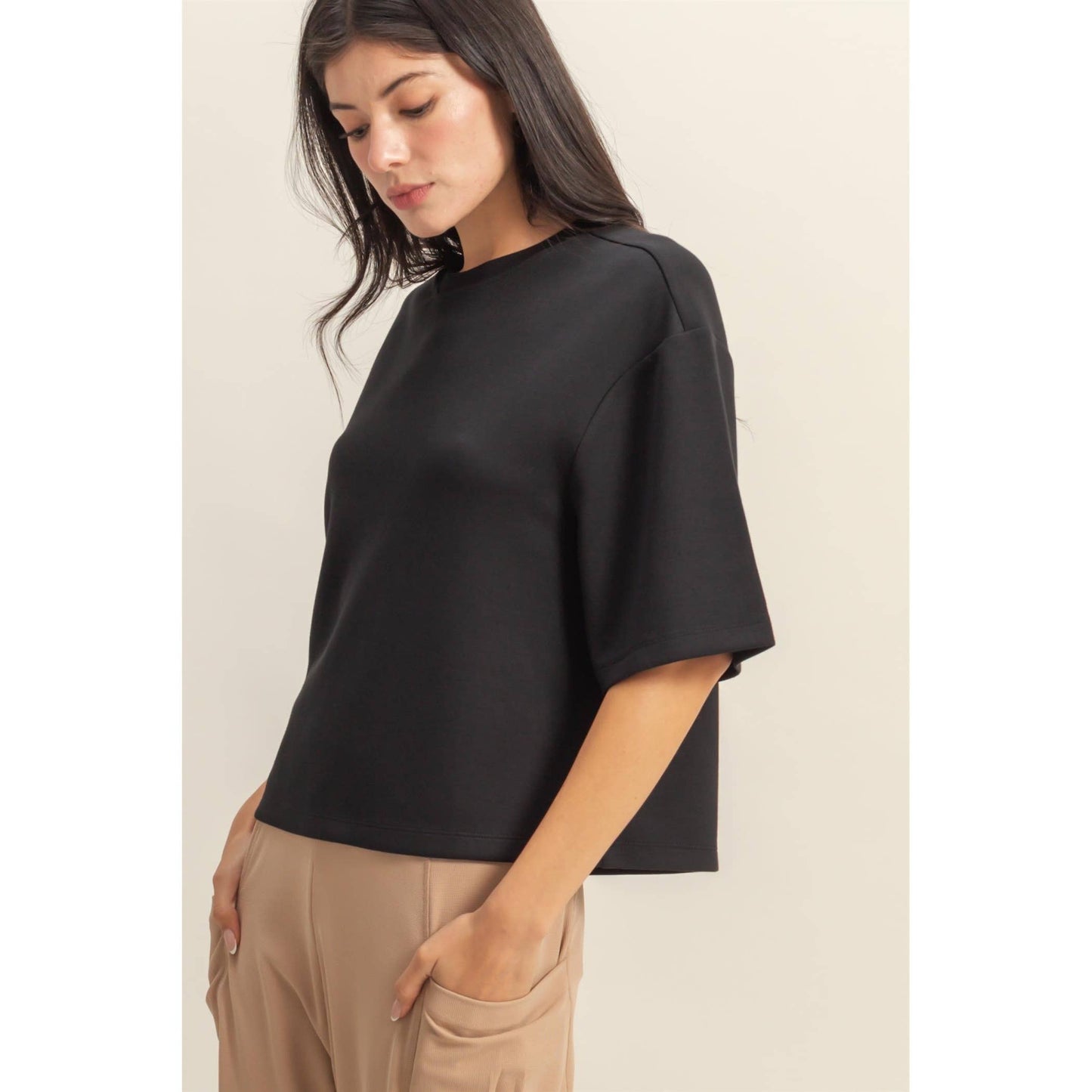 Avery Top- Gray
