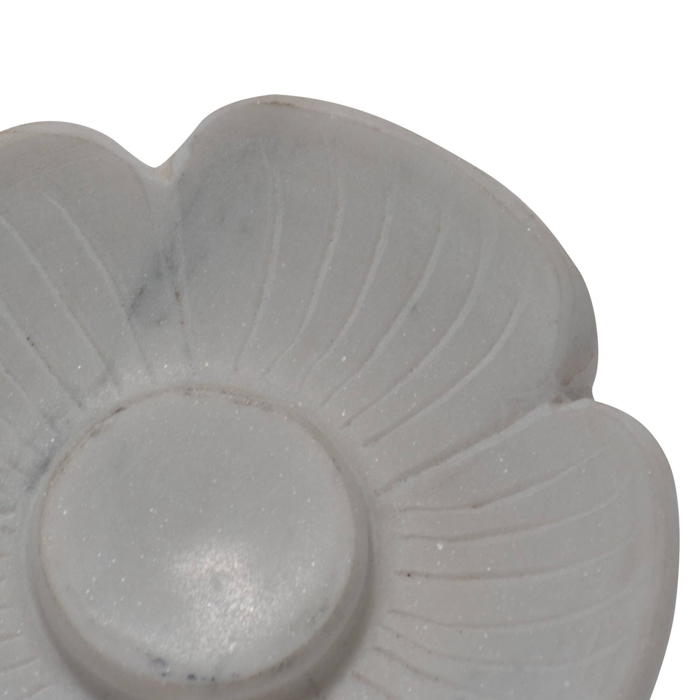 Fleur White Marble Flower Spoon Rest