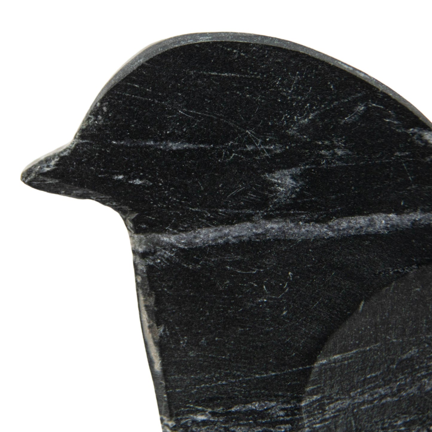 Black Marble Bird Shaped Spoon Rest