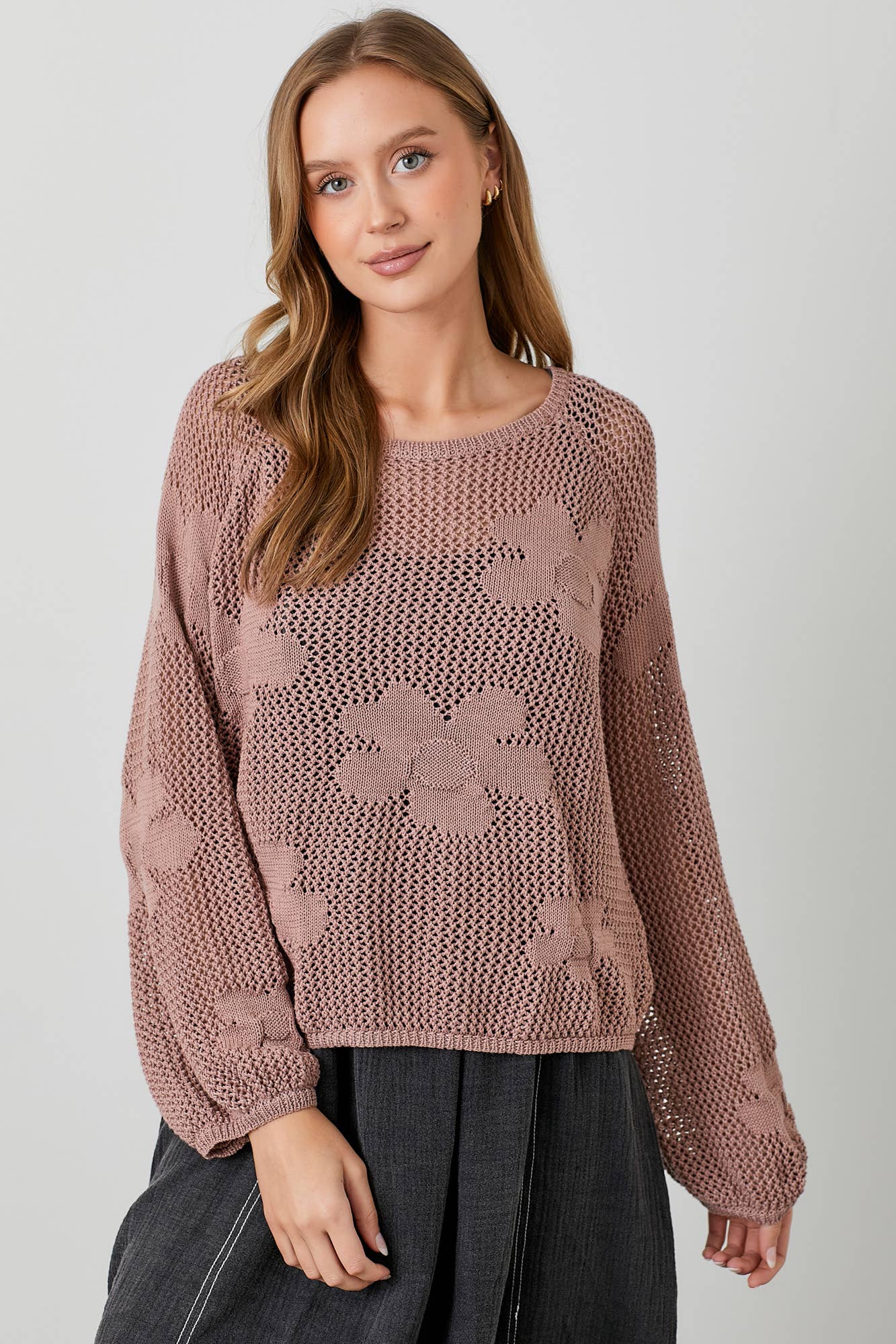 Josie Sweater - Dusty Rose