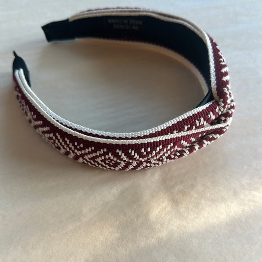 SIDEWALK SALE HEADBAND - Burgundy