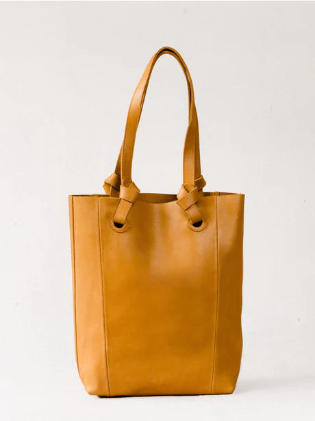 ABLE Cait Knotted  Tote - Cognac