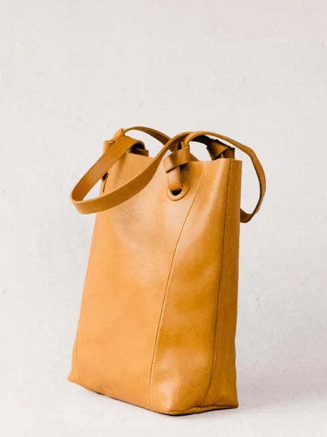 ABLE Cait Knotted  Tote - Cognac