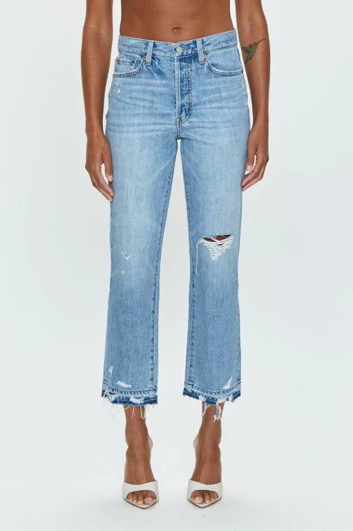 Charlie High Rise Classic Straight Denim