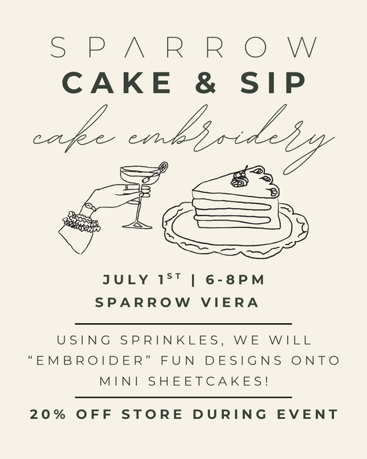 Sparrow Cake & Sip Event