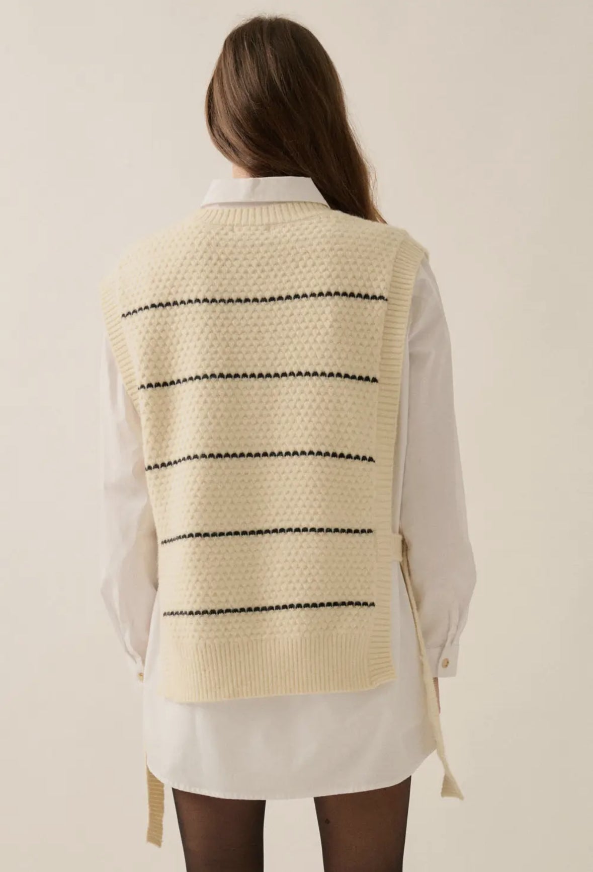 Zoe Sweater Vest - Cream