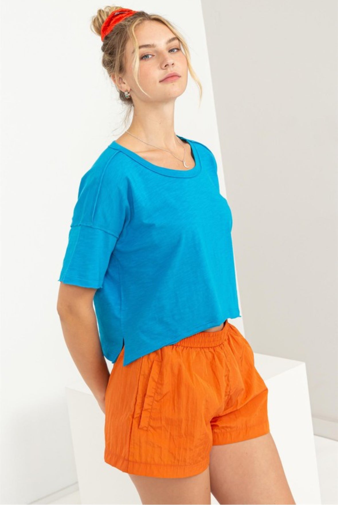 Perry Crop - Blue