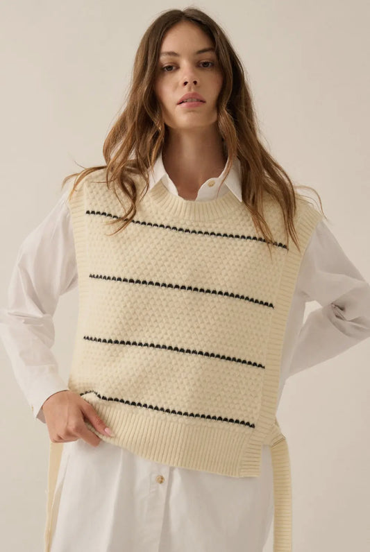 Zoe Sweater Vest - Cream