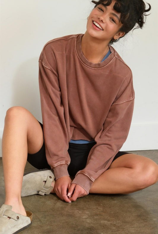 Kat Sweatshirt - Chestnut