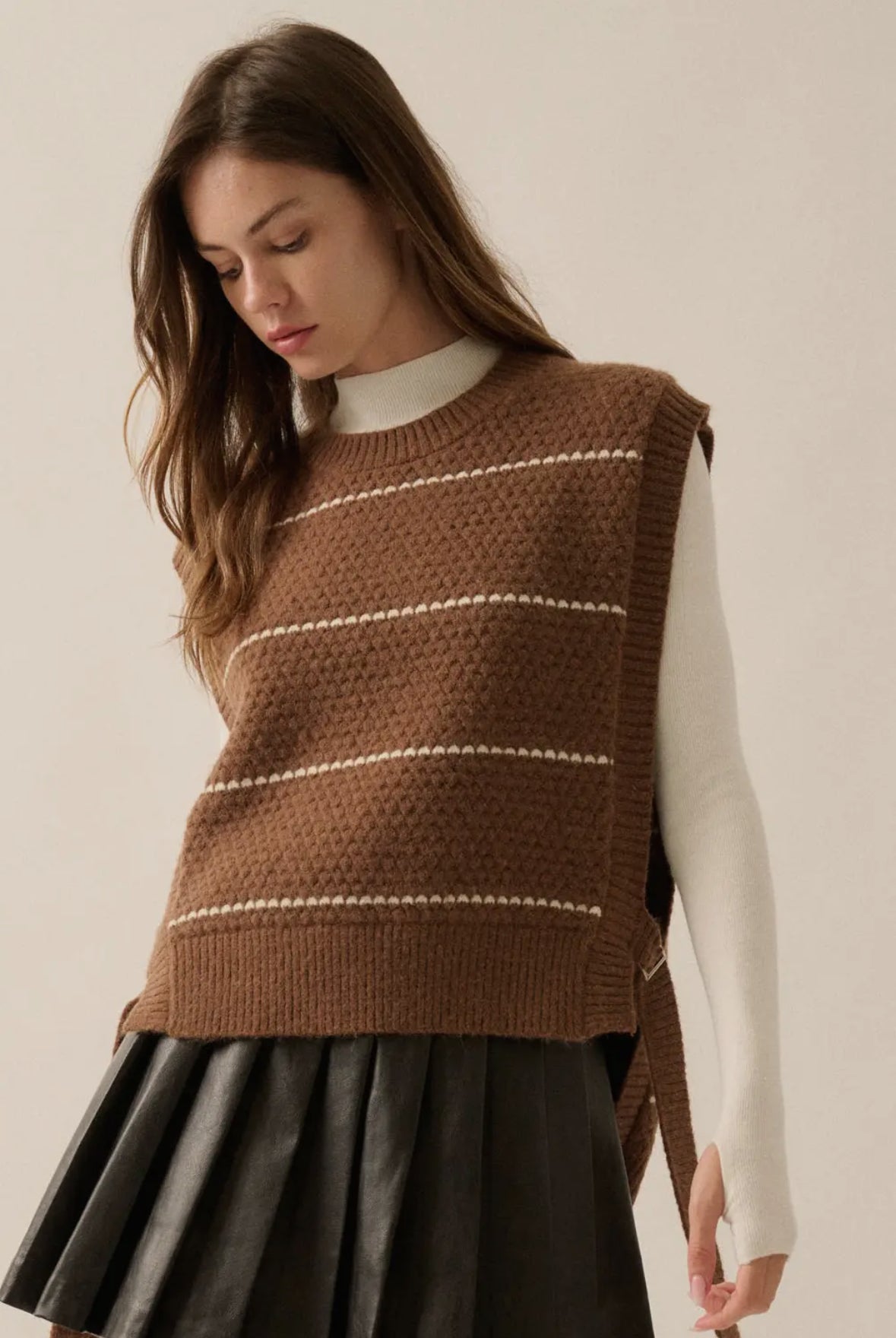 Zoe Sweater Vest - Espresso