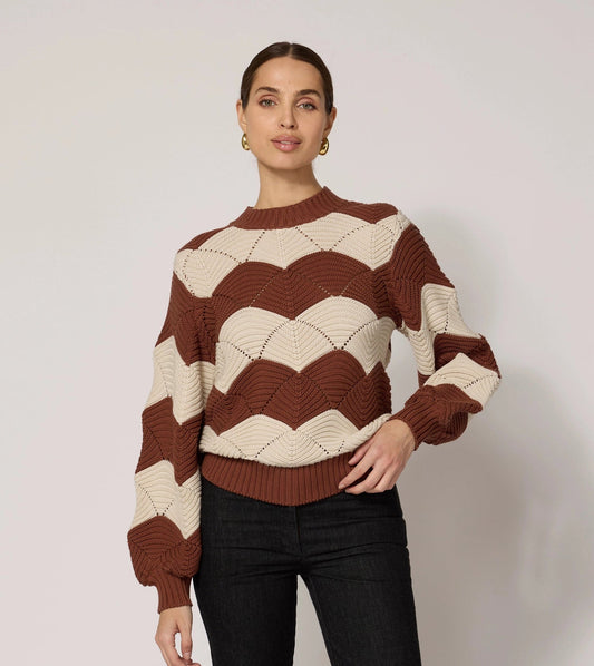 Cleobella Kori Sweater - Terracotta