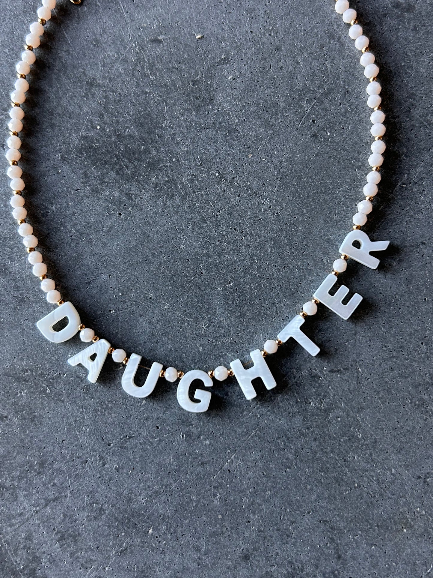 Bonne Mere DAUGHTER Necklace - Ivory and Gold