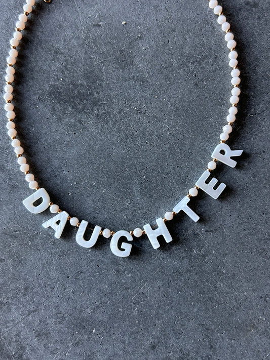 Bonne Mere DAUGHTER Necklace - Ivory and Gold