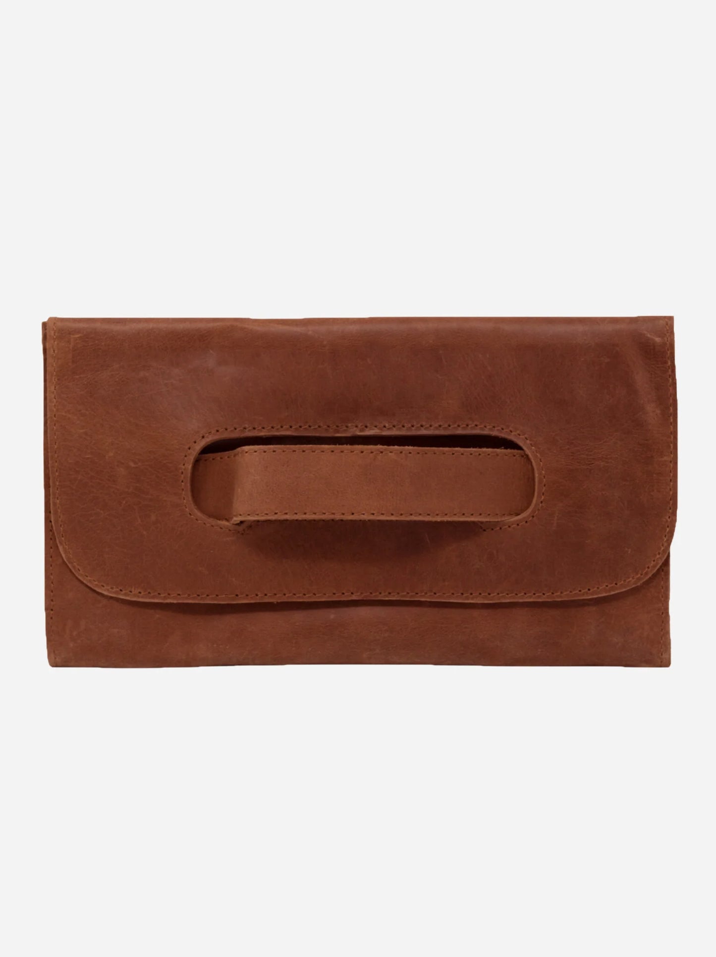 ABLE Mare Handle Clutch - Whiskey