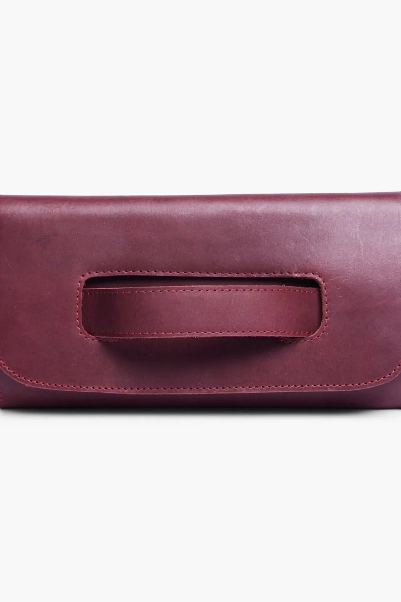 ABLE Mare Handle Clutch - Wine