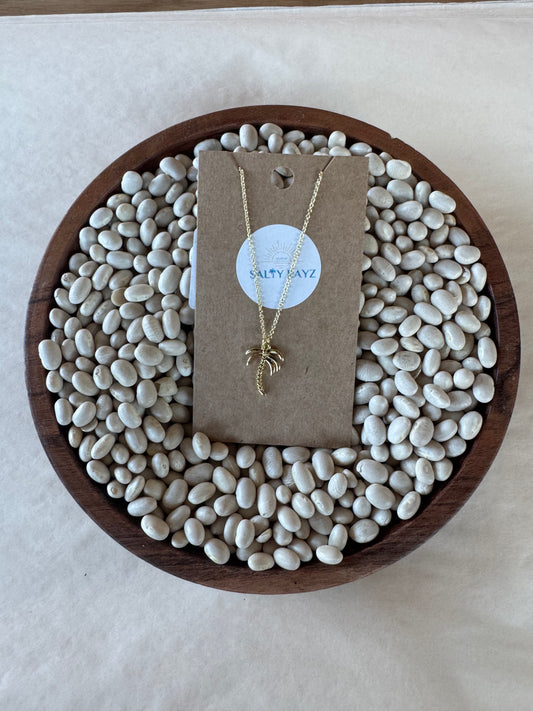Salty Rayz Palm Coast Necklace 14KGP