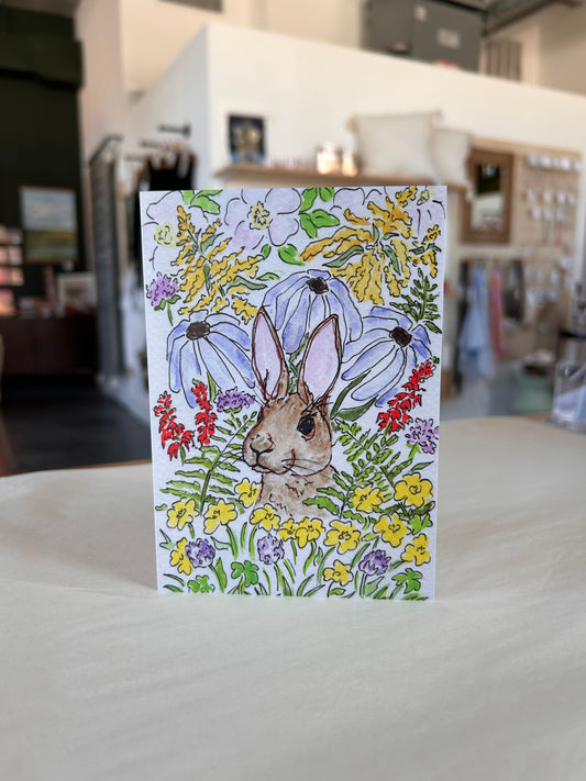 Wild Rabbit Greeting Card