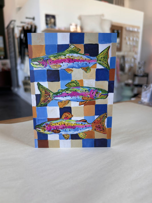 Rainbow Trout Greeting Card