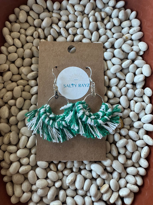 Salty Rayz Surfer Santa Fringe .925