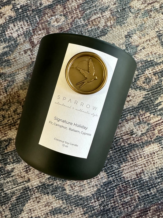 Sparrow Signature Holiday Candle