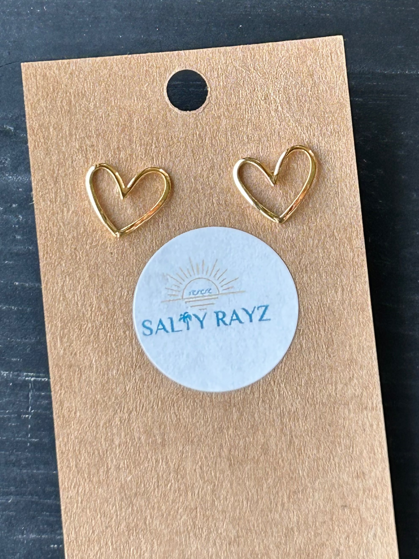 Salty Rayz Sea of Love Studs 18KGP