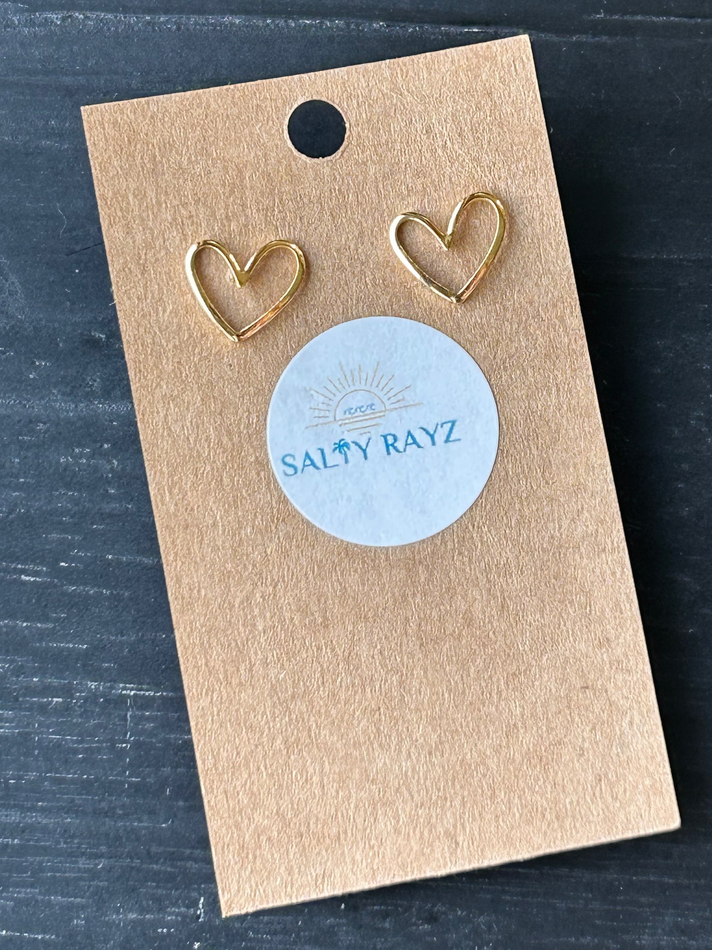 Salty Rayz Sea of Love Studs 18KGP