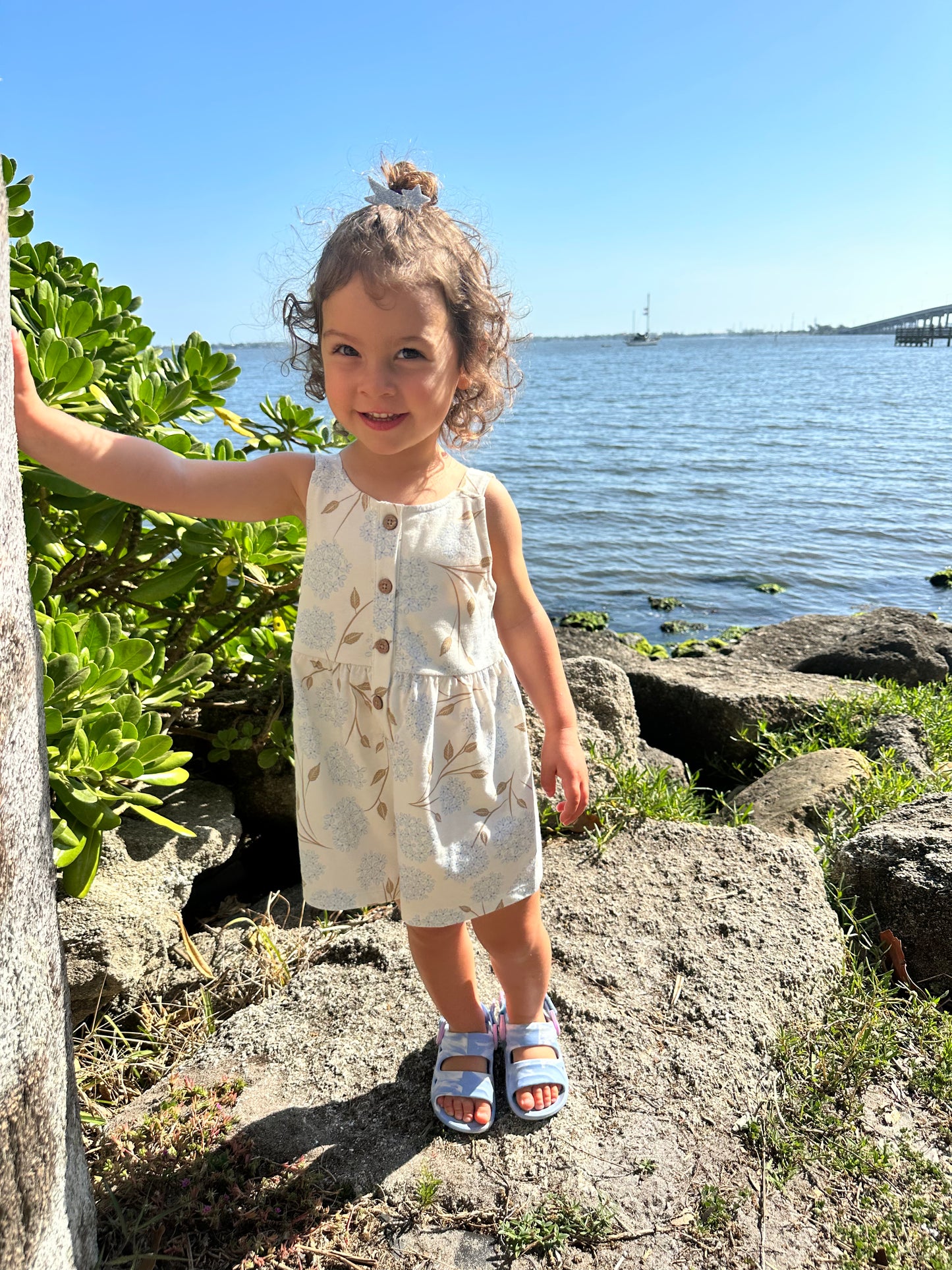 Tank Romper- Hydrangea