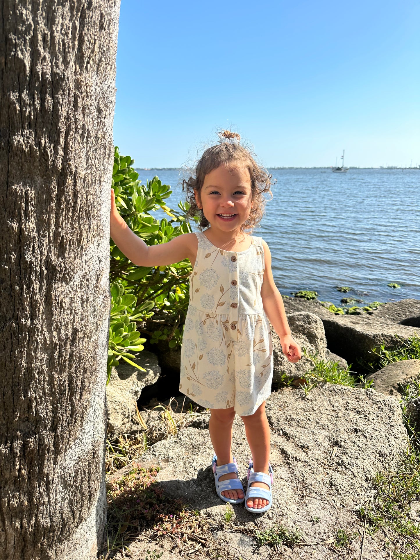 Tank Romper- Hydrangea