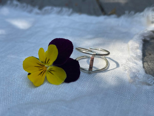 Sting Bling Day Dream Ring - Sterling Silver with Pink Beads