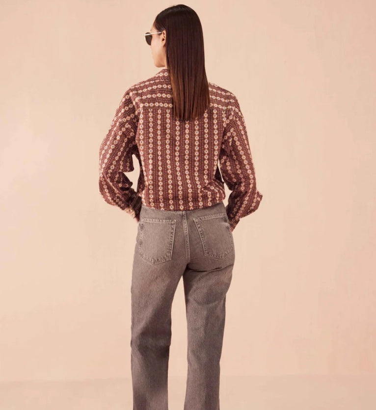 Omika Elizabetta Blouse - Espresso