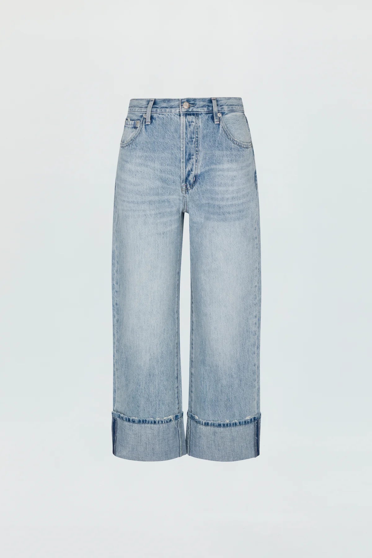 Pistola Ryder High Rise Cuffed Straight Jeans