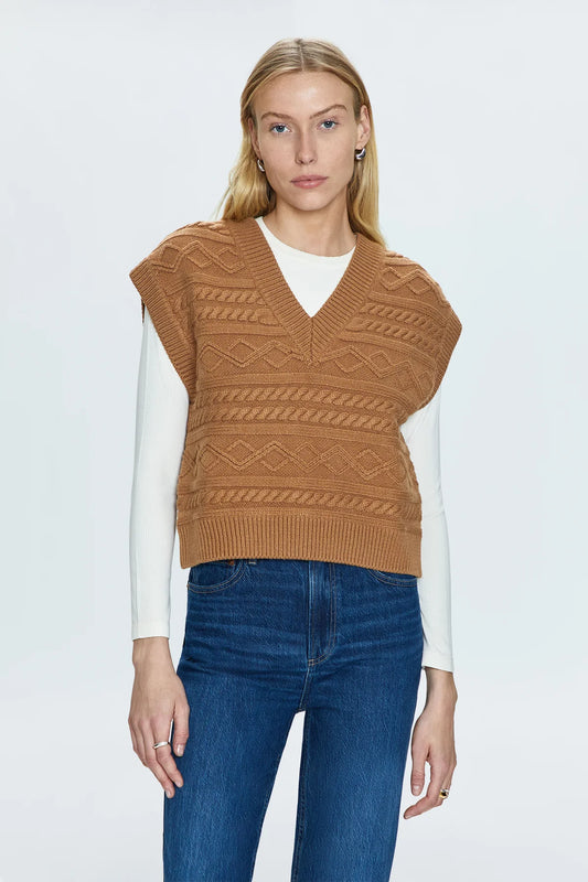 Pistola Marta Sweater Vest - Caramel