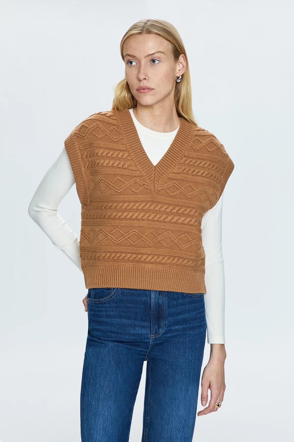 Pistola Marta Sweater Vest - Caramel